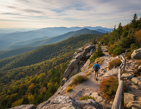  Whiteside Mountain Loop trail